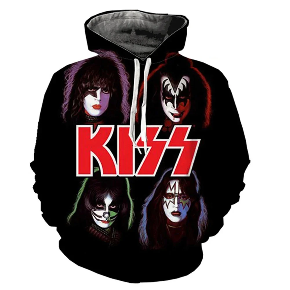 

Hoodies Rock Singer Kiss Band 3d Print Sweatshirts Men Women Hooded Oversized Hoodie Fashion Kids Pullover Sweatshirts Clothing