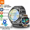 Xiaomi 2025 New GPS NFC Smart Watch Men 360*360 AMOLED Screen Heart rate Bluetooth Call IP67 Waterproof Man Smartwatch