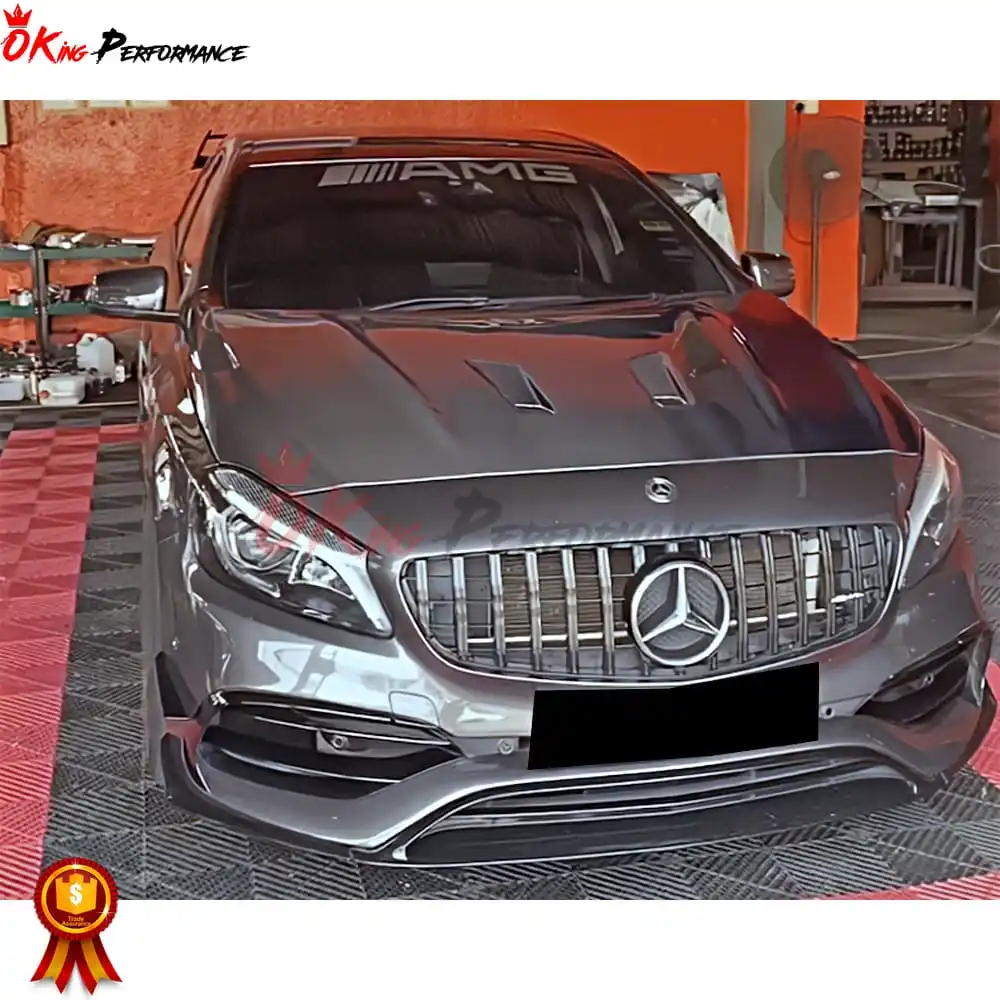 カーボンファイバーベントボンネットフードエンジンカーフロントバルブ