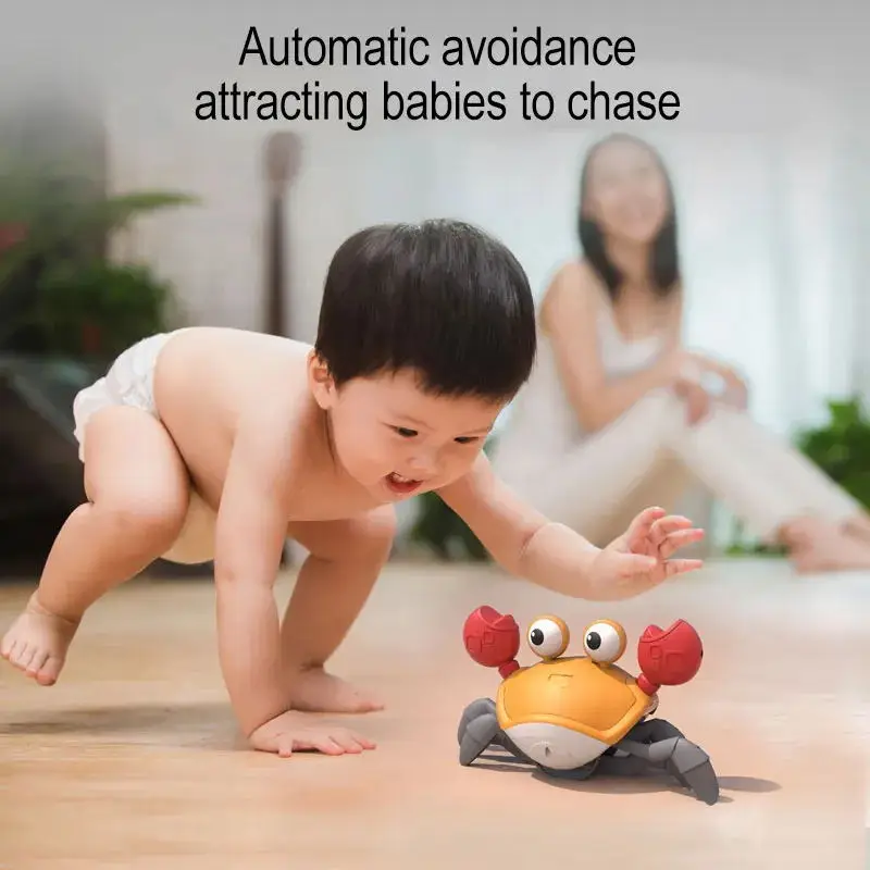 Funny Kids Induction Escape Crab Crawling Toy Baby Electronic Pets Musical Toys Educational Toddler Moving Toy Christmas Gift 2