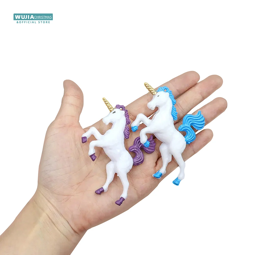 Christmas Tree Hanging Pendants Pegasus Unicorn Oranments Artificial Doll Model Statue 5pcs For New Year Home Party Gift Navidad christmas decorations