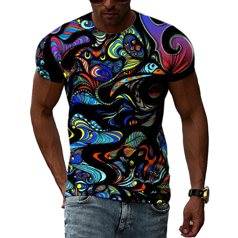 3D Tshirts For Men Vintage Casual T-shirt Street Fashion Men's Monogram  Printed T Shirt Loose Short-sleeved Oversized Tops Tees _ - AliExpress  Mobile