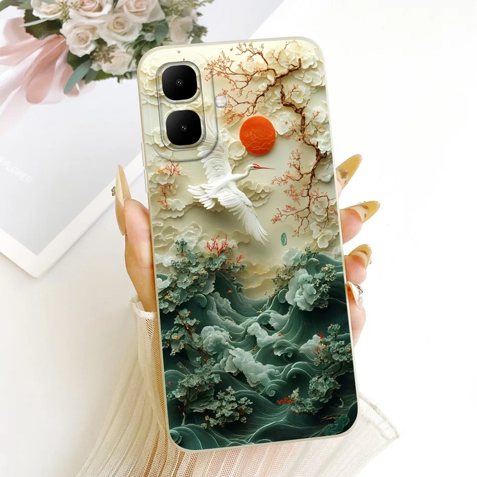 Cute Cat & Flower Butterfly Cartoon Shockproof Soft Silicone Phone Case
