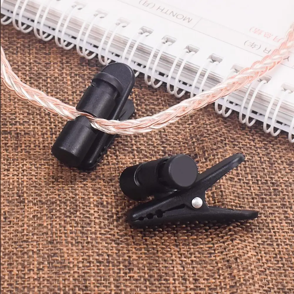 Universal 360° Rotating Headphone Cable Clip - Anti-Loss & Adjustable Cord Holder