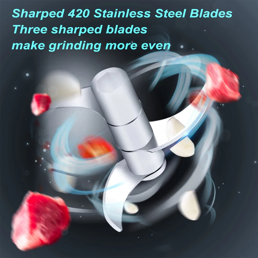 Electric Garlic Chopper Meat Grinder Mini Vegetable Chopper Garlic Crusher Blenders For Kitchen Grinders Food Processor Mixer 2