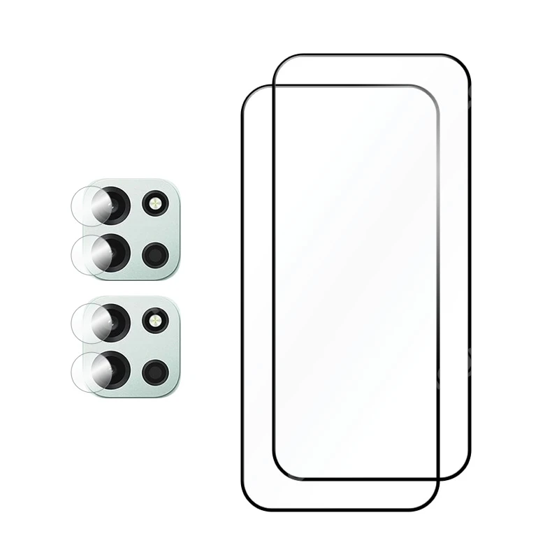 Premium Full Glue Screen Protector with 9H Anti-Scratch Glass & Soft Lens Film