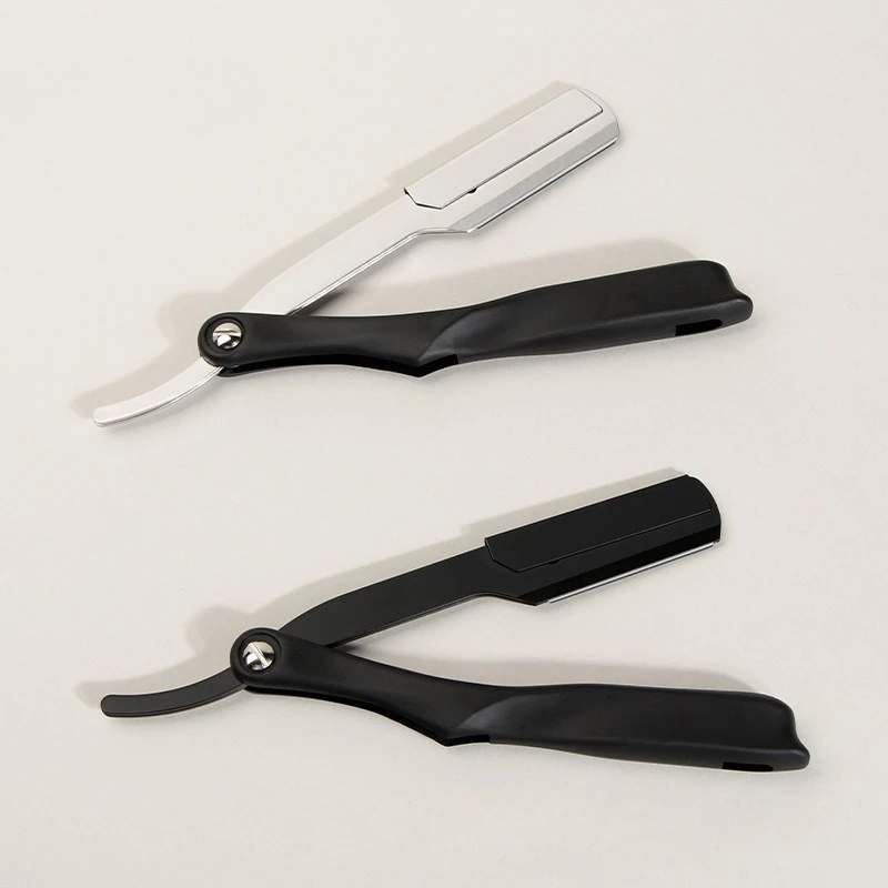 클래식 전문 이발사 면도기 수동 면도기 스트레이트 에지 스테인레스 스틸 면도..