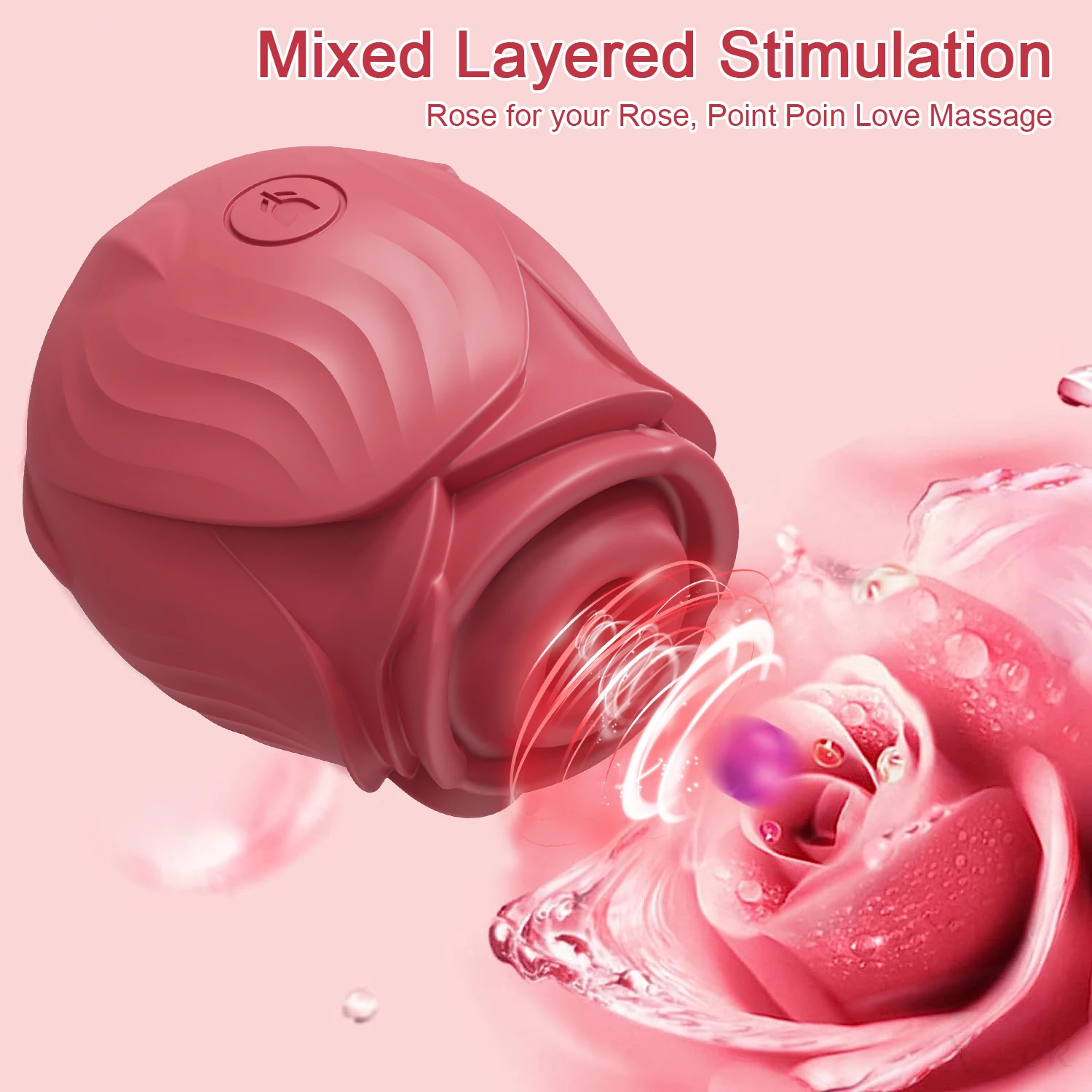 Sucking-Rose Vibrator Toy for Women Vacuum Stimulator Oral Nipple Clit Sucker Female Sex Toys Goods for Female Adults clitoris vibrator clit sucking vibrator female sex toys rose sucking vibrator vibrator sex toy