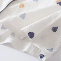 Japanese summer new ladies cotton gauze short sleeve shorts pajamas suit cute heart-shaped thin section home service suit woman - Image 6