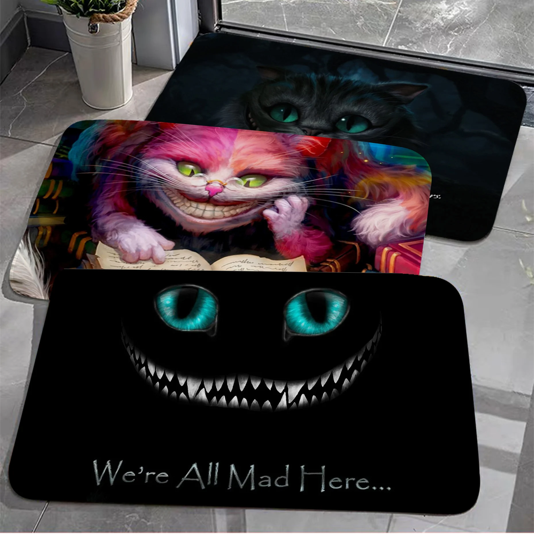 

We' Re All Mad Here Floor Mat Floor Mat Nordic Style Home Doormat Bathroom-Toilet Mats Bedroom Hotel Decor Mat
