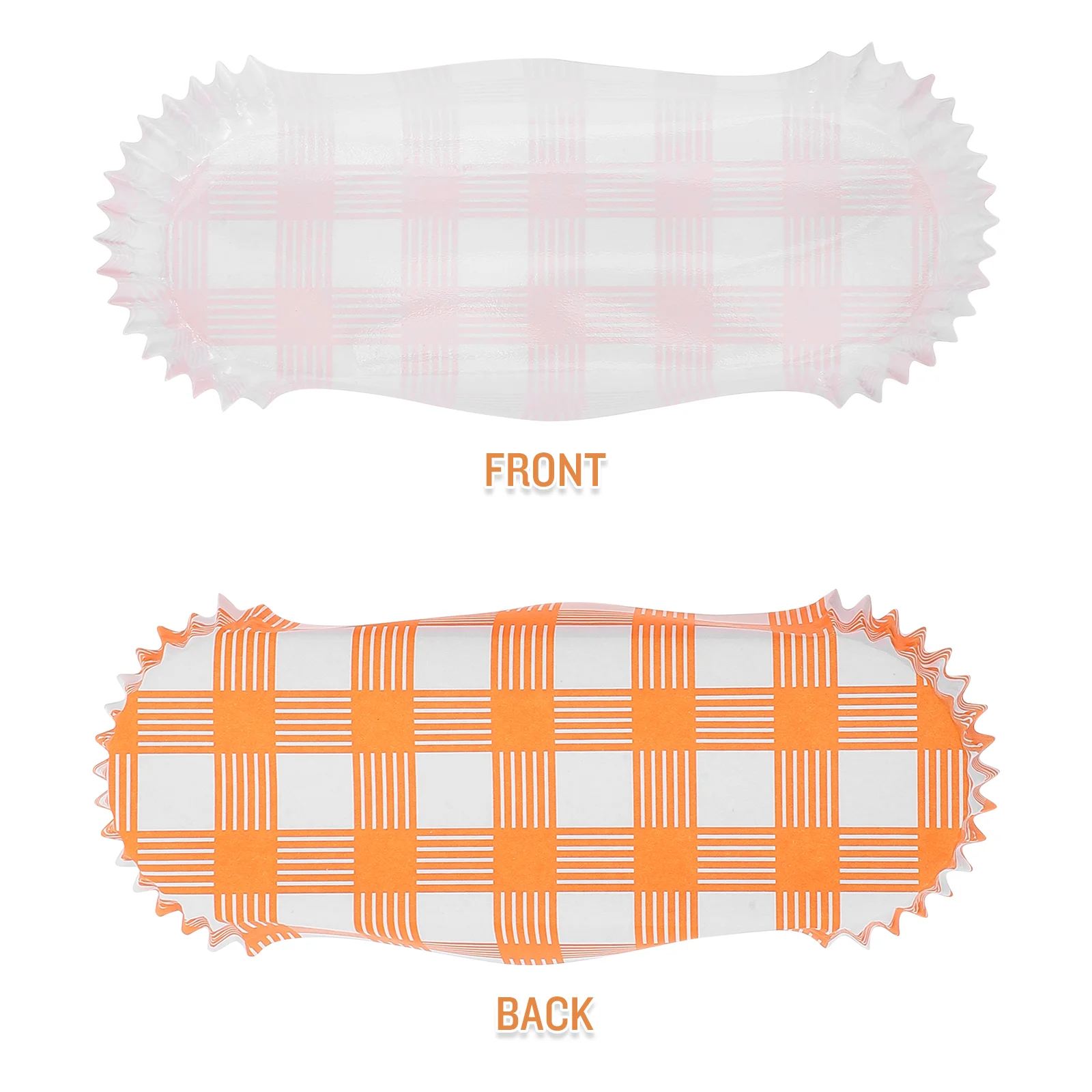 100 Pcs Paper Food Tray Hot Dog Holders Frying Snack Container Fried Bracket Boats Boxes Wrappers