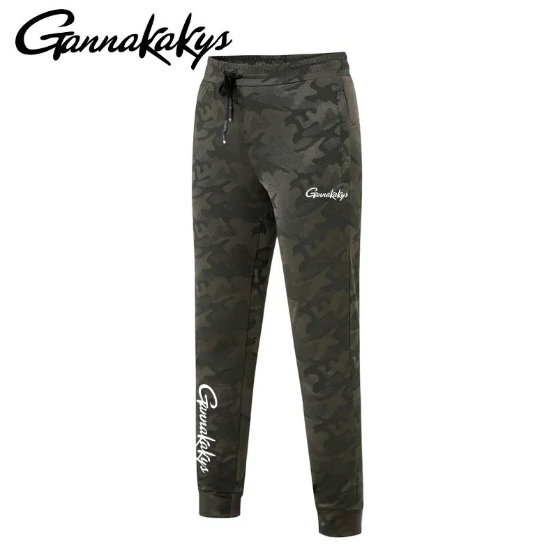 Summer Men's Fishing Pants Camouflage Windproof Hiking Exercise Elastic Pants Fitness Breathable Quick Drying Travel