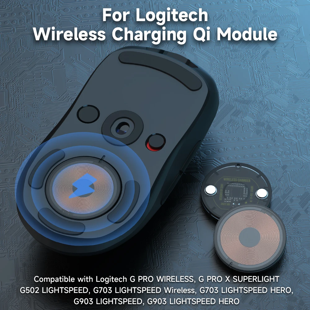 Base Del Modulo Mouse Da Gioco Per Logitech G502 X Plus G703 G903 G Pro X Superlight Gpw Accessori Per Mouse Wireless Caricabatterie Wireless
