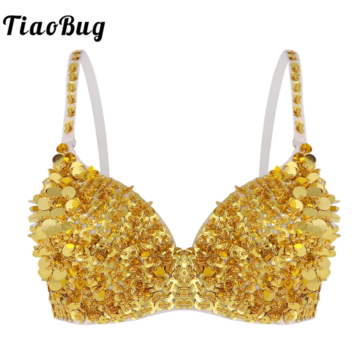 Sexy Bras Women Party 2018 New All-over Spike Rivet Metallic Punk