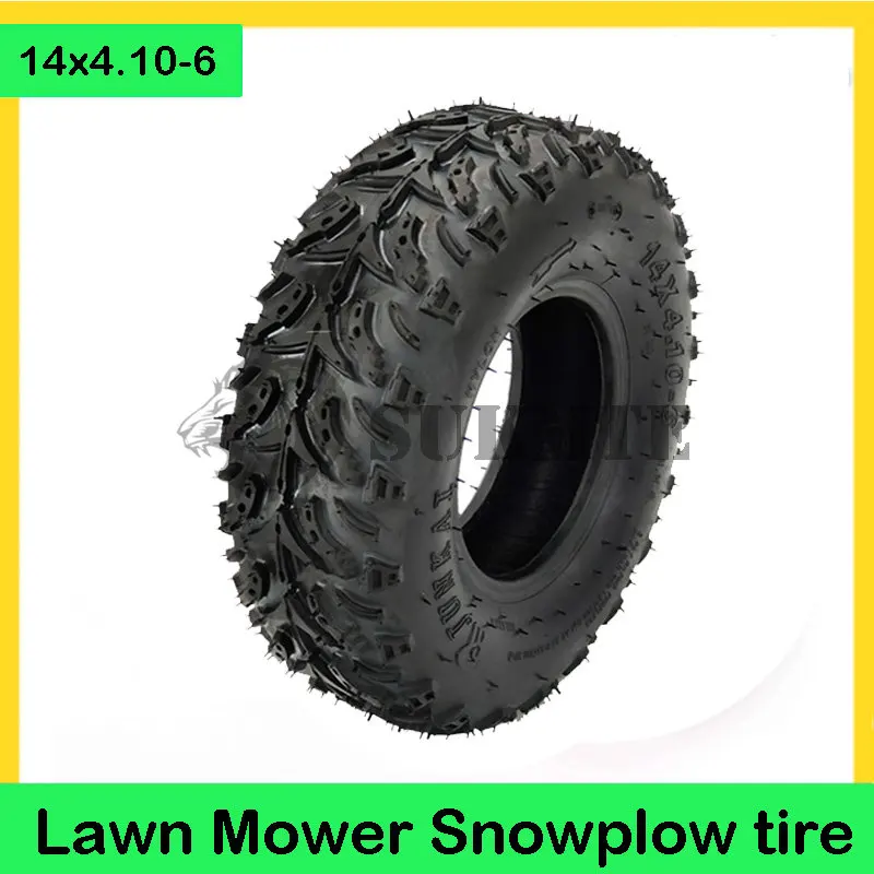 Pneu Sans Chambre 4.10-6 Pour Kart, Quad, Souffleuse à Neige - Caoutchouc Antidérapant - Remplacement Direct - 13