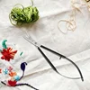 Embroidery Scissors - 4.7Inch Ergonomic Curved Spring Brow Shaping Scissors, Stainless Steel Squeeze Sewing Scissors Easy To Use 5