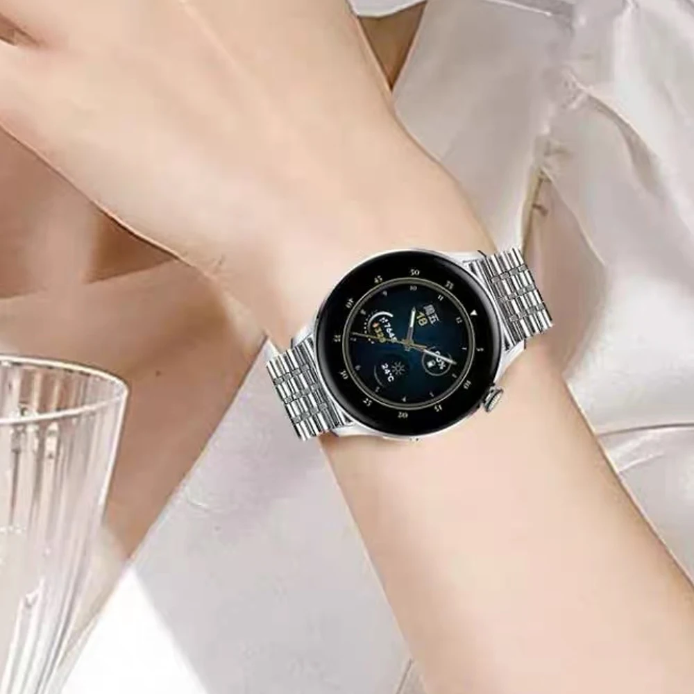 Premium Stainless Steel Watch Strap - 20mm/22mm Adjustable Band