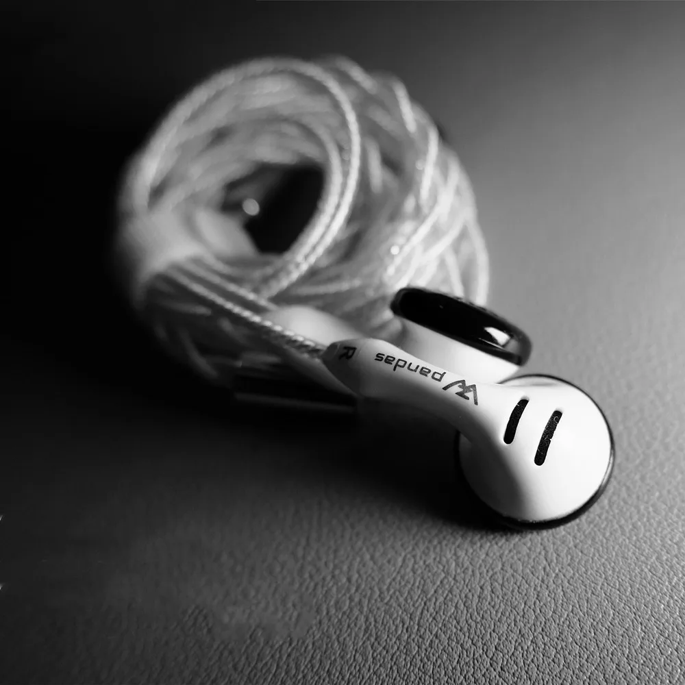 DQSM Audio Z&W Pandas PK2s Earbud In Ear Earphone Flat Head Plug Earplugs Headset HIFI Earbud 3.5 4.4mm Plug HiFi Headphones wired earphones,in ear headphones,in ear earphones,wired headphones,wired earplugs