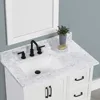 36x22 Inch Bathroom Vanity Top with Sink,Vanity Countertop 8 Inch Faucet 3 Hole Spread with Backsplash(Not included Faucet) 1