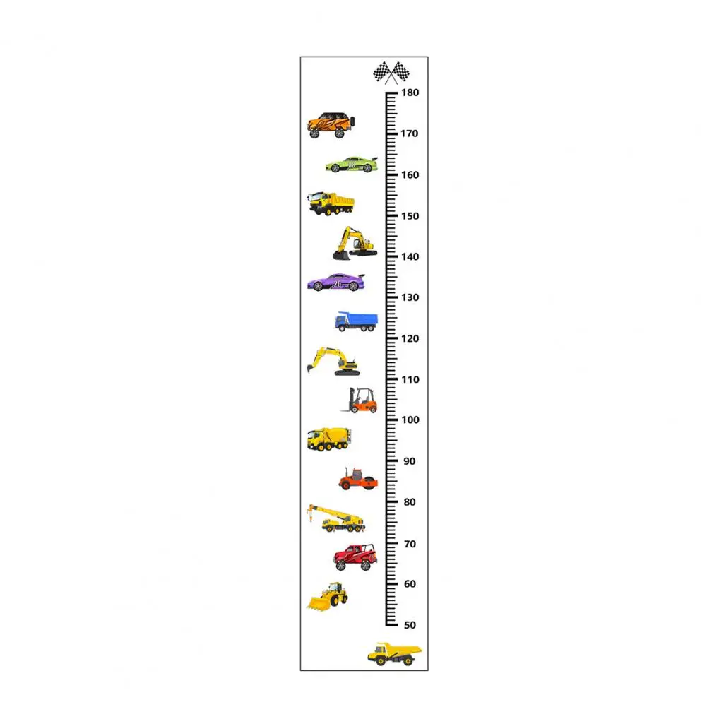 Children Wall Ruler Decal Cute Clear Printed Kids Wall Height Ruler Legible Kids Growth Chart Present
