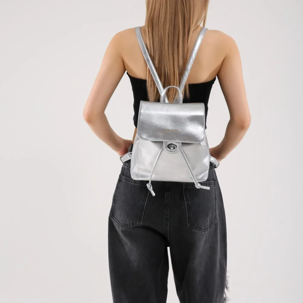 

Новый женский рюкзак из искусственной кожи, вместительные однотонные кожаные рюкзаки, регулируемая школьная сумка для улицы