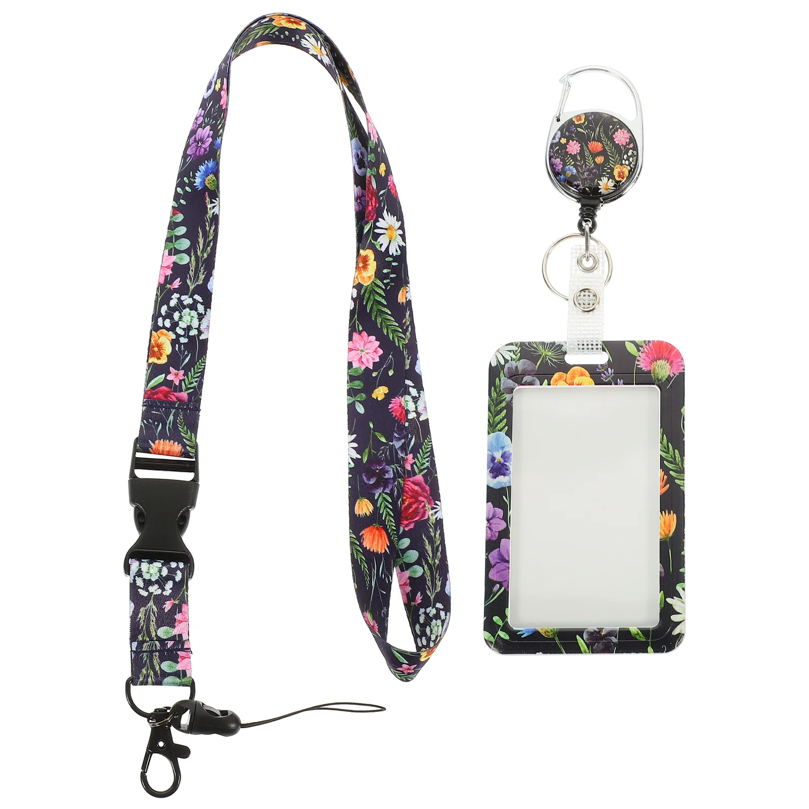 

ID Card Holder with String Lovely Credit Lanyard Cards Holders School Keeper Badge Name Tag Documents