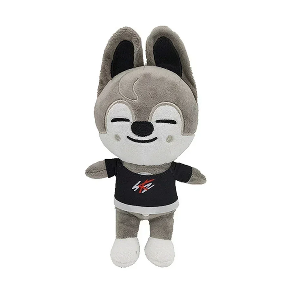 Skzoo Keychain Plush Toy Kawaii Stray Wolf Cartoon Stuffed Animal Doll Companion Children Gift