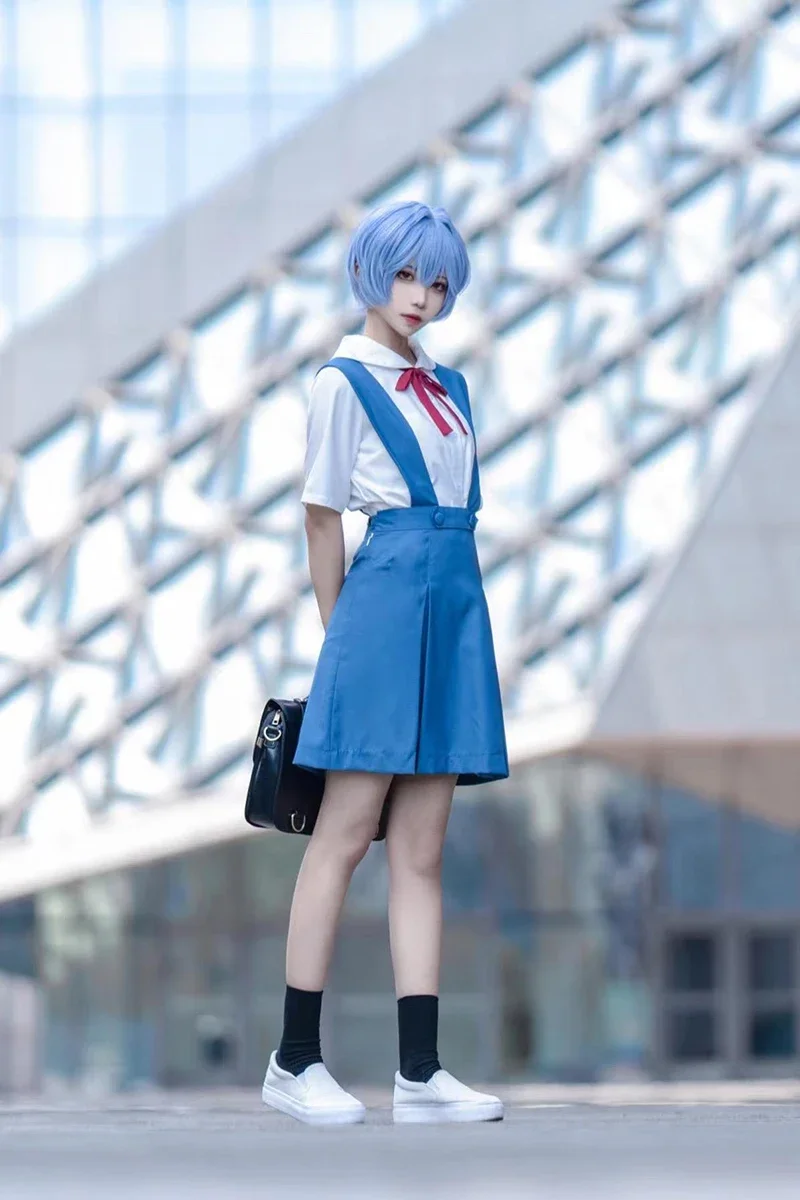 Neon Genesis Evangelion Asuka Langley School Uniform Cosplay Costume