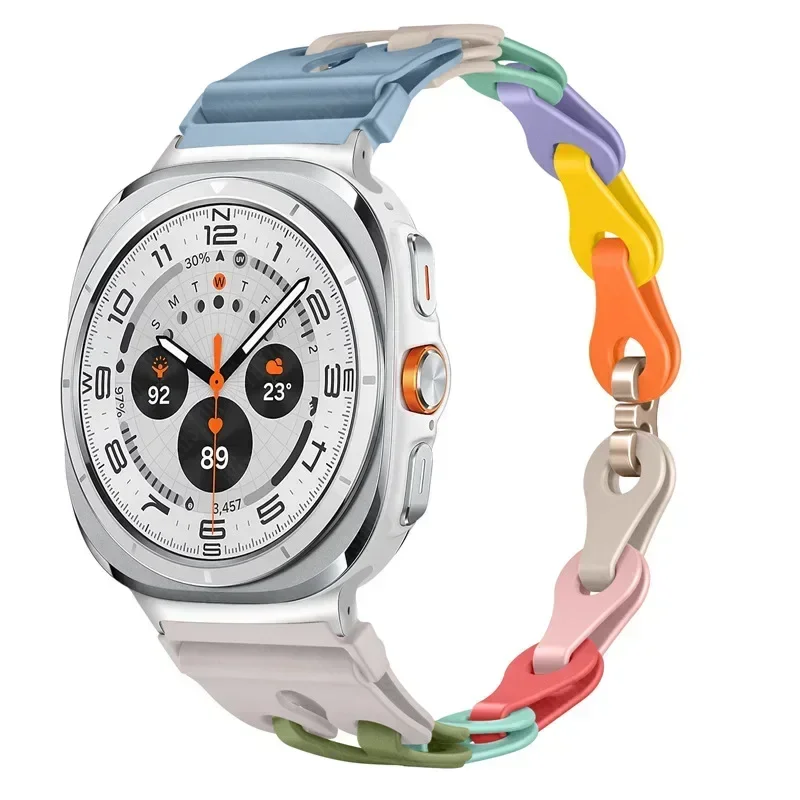 Silicone Chain Strap Replacement Wristband Bracelet
