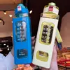 700/900ML Leakproof Plastic Sport Bottle Reminder Times Portable Sippy Cup for Outdoor Sports BAP Free Leak-proof Fitness Jug 2