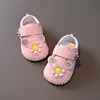 Baby Shoes 2023 Spring Soft Leather Anti Slip Casual Flats Baby Girls Dress Princess Shoes First Walkers Cute Flower Kids Shoes 6