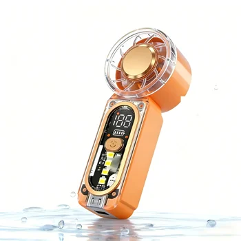 2026 New Mini Handheld Fan, 100 Speed Turbo Wind Gun, USB Rechargeable, Portable Outdoor Cooling Device 1