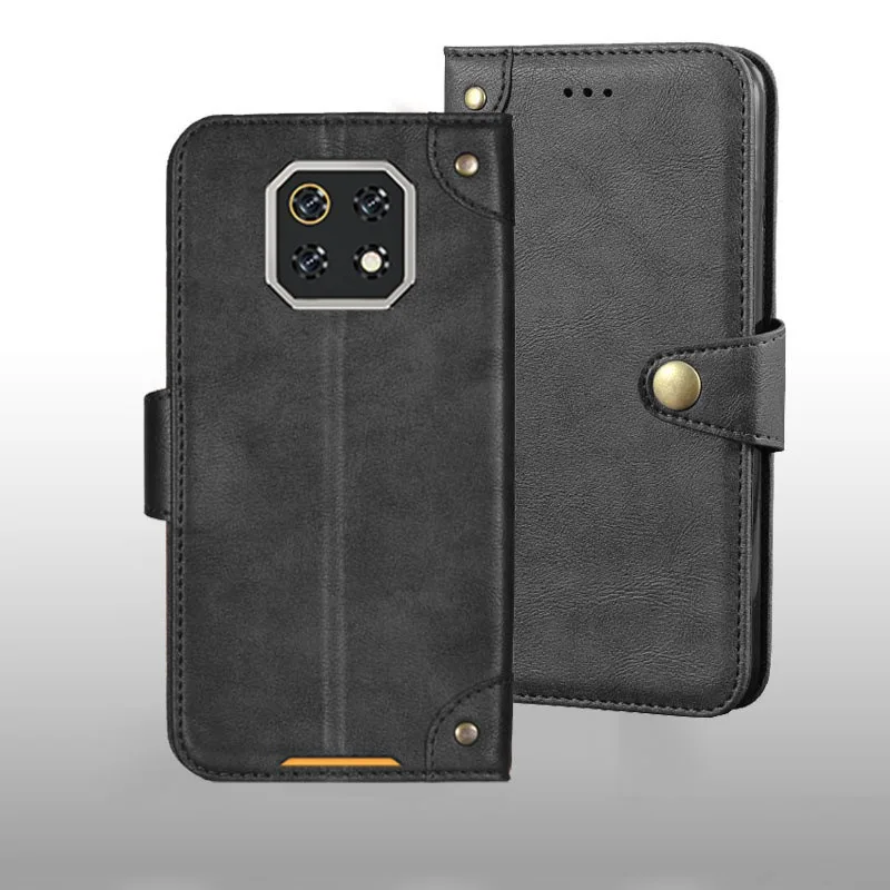 Retro Leather Back Case Cover with Metal Buckle