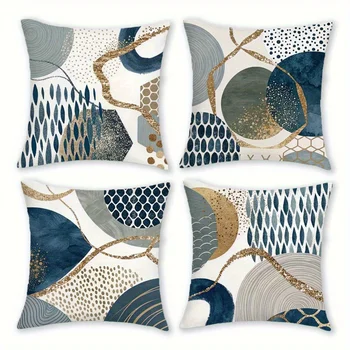 4pcs Abstract geometric patterns 1