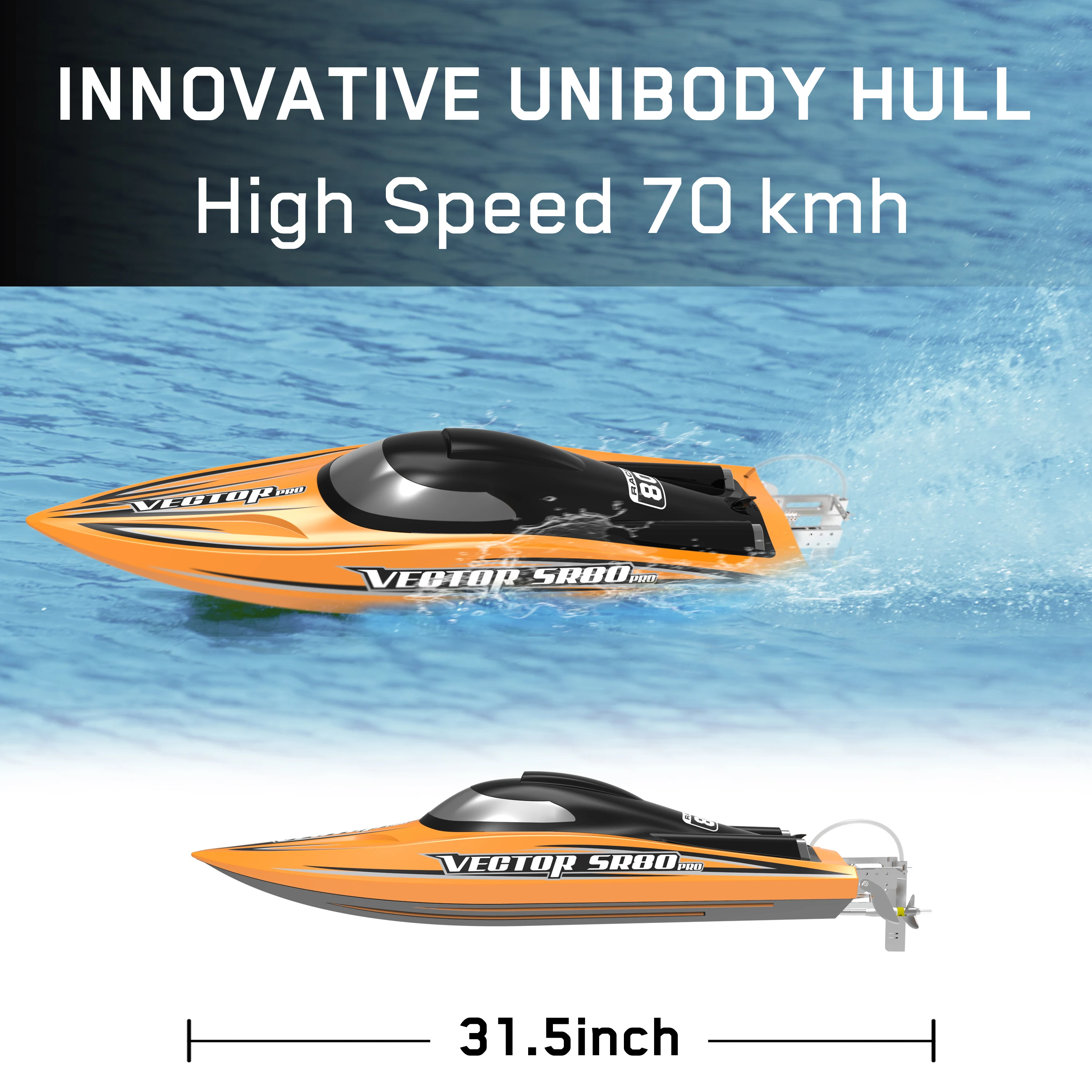 Bateau RC Orange 319,67€ - Modèle Télécommandé Hautes Performances