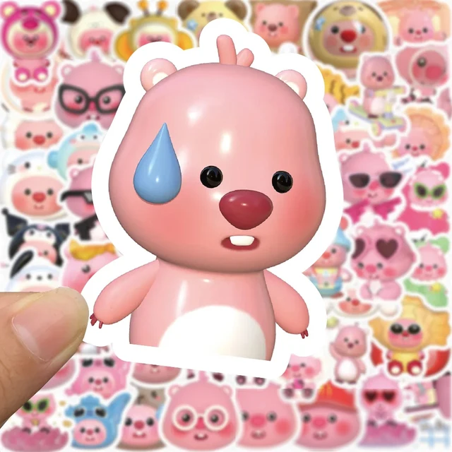 New 63 Cute Cartoon Loopy Little Beaver Stickers Cute Ruby Little