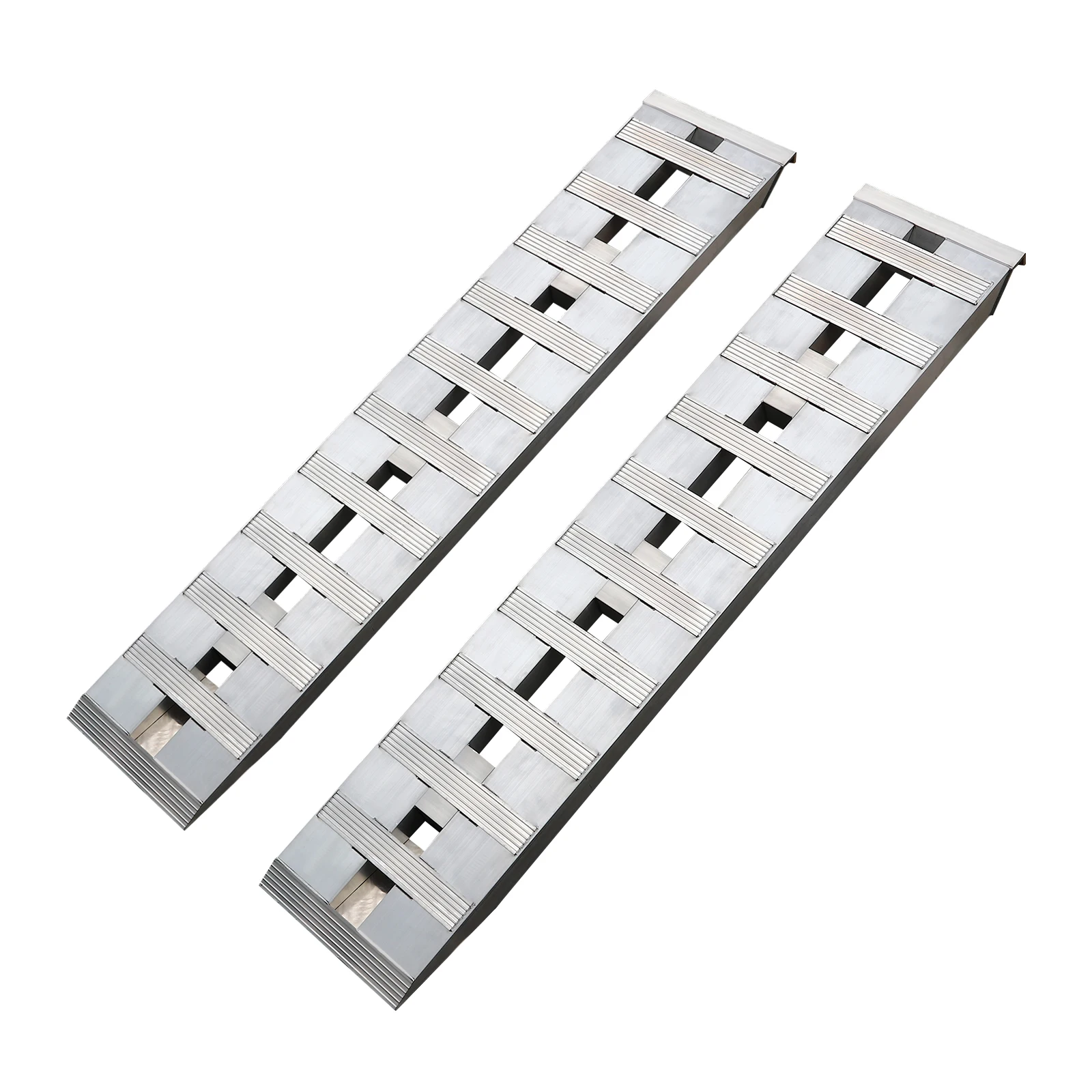 6000lbs 2Pcs Car Ramps Aluminum Lightweight Loading Ramps Set for ATV Motorcycle Trailer Truck