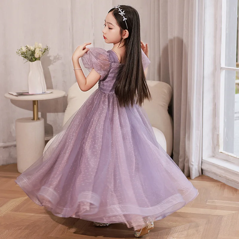 Top Model Summer Girls Princess Long Dress Beautiful Sleeveless Dress For  Girls