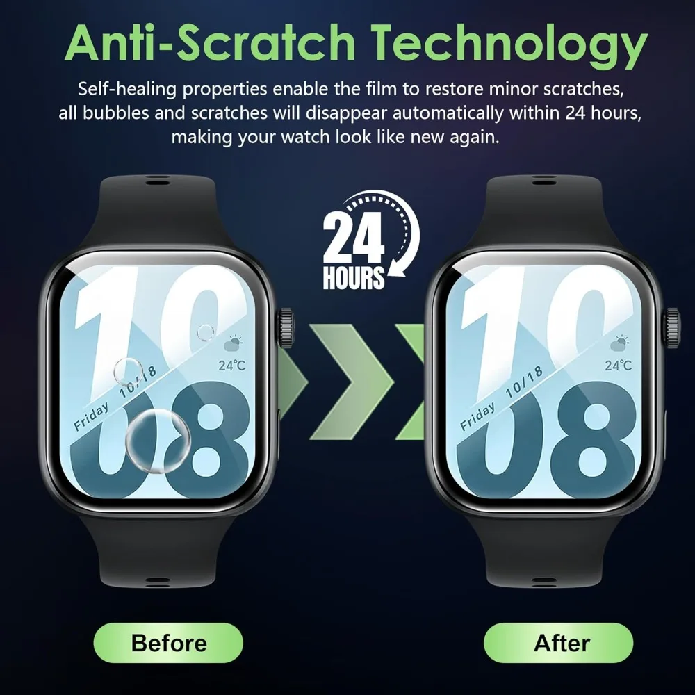 Flexible PMMA Anti-Scratch 3D Full Coverage Screen Protectors - Pack of 1-10