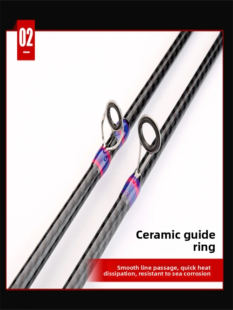 Strong Casting Lure Rod Drop ot Pole Medium Fast Action High Sensitivi Fi Recovery Smooth Casting Lightweight Glass Steel