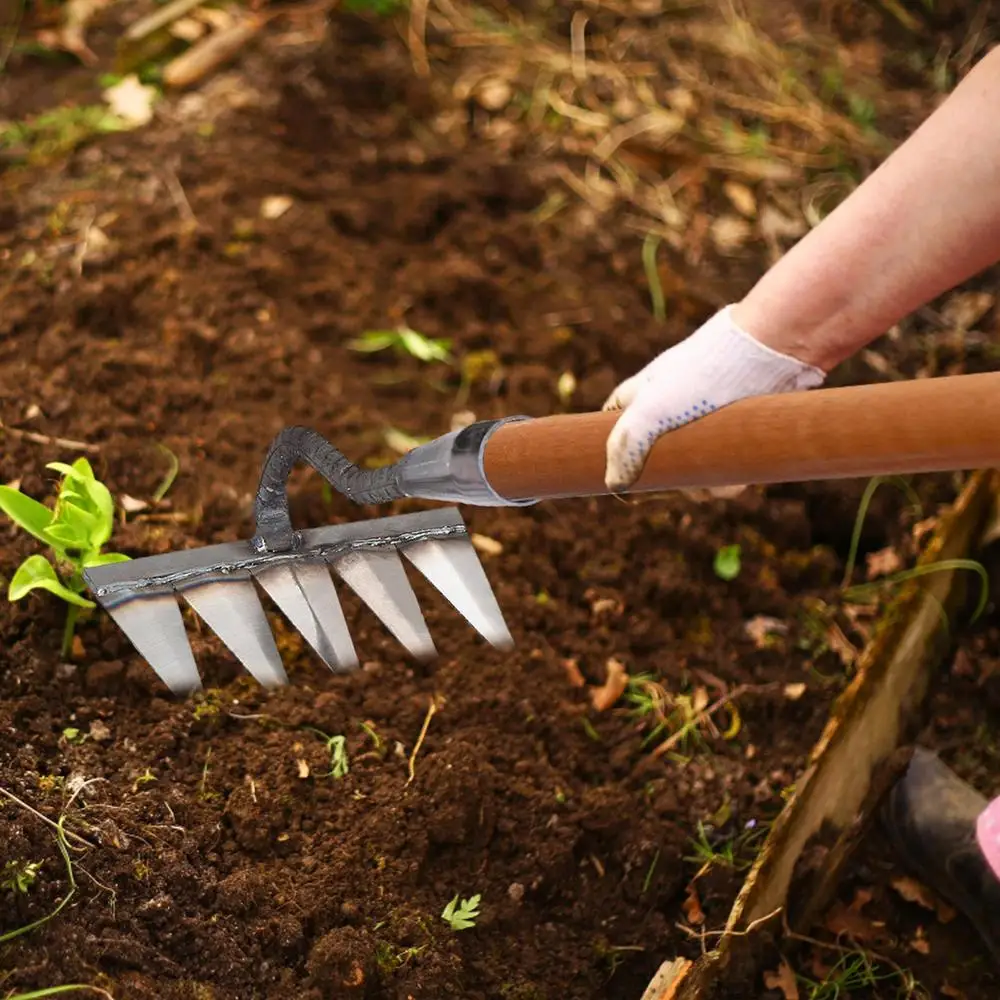 Rastrello da giardino per diserbo e dissodamento del terreno_voghion.com