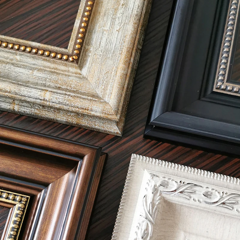 

Зеркальная рамка из смолы для свадьбы, винтажные фоторамки для больших друзей, декоративная вышивка, рамка для фото, декоративные рамки для стен