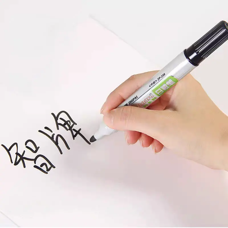 학생 사무실 블랙 컬러 화이트보드 마커 10개 세트 교실 용품용 지울 수 있는 마커 펜 드라이 이레이즈 마커 문구류