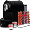 ChefWave Espresso Machine Compatible with Nespresso Coffee Capsules(Black), Pod Holder,Cups and Descaling Powder Bundle(2 Items) 1
