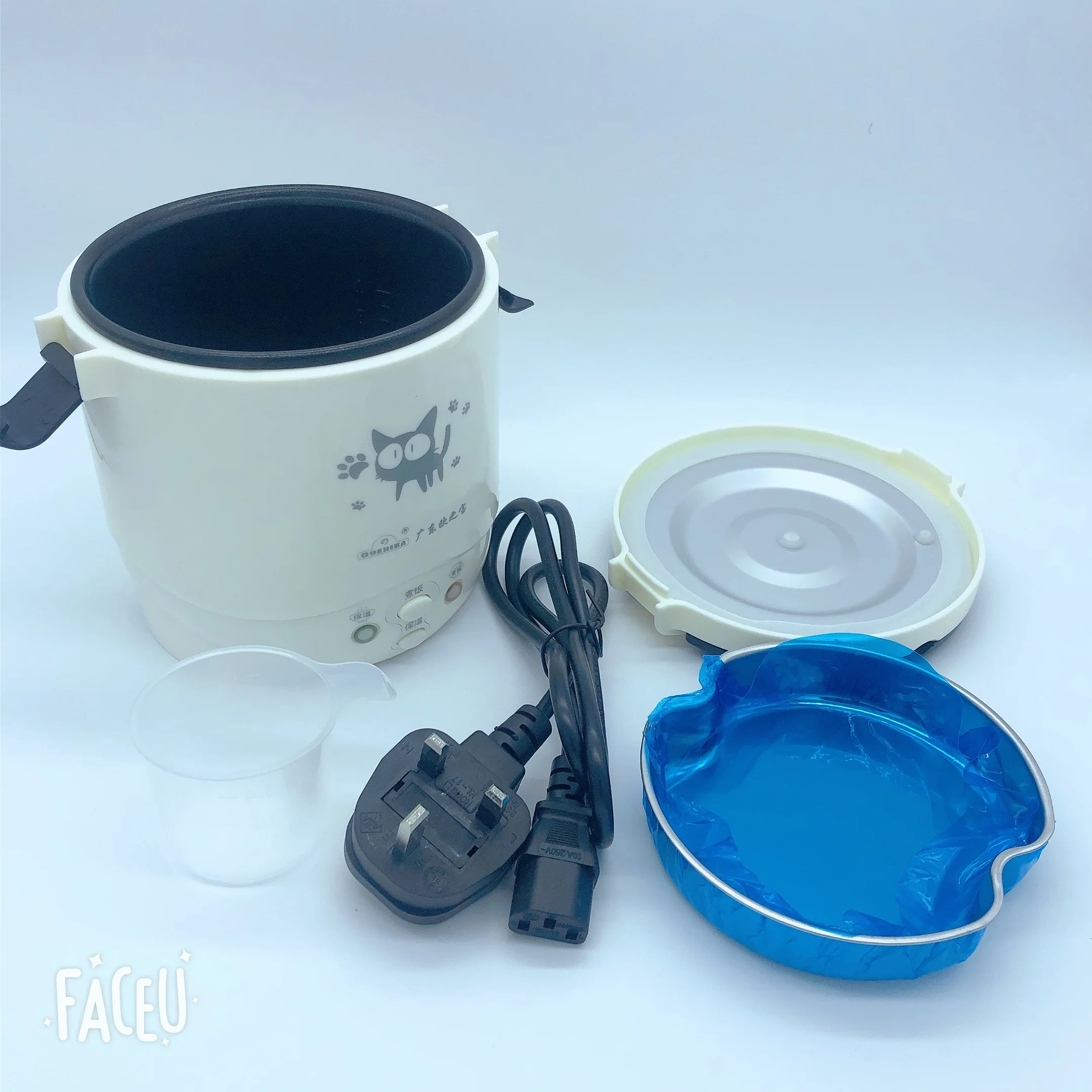 1L Rice Cooker Used in House 110v to 220v or Car 12v to 24v Enough for Two Persons With English Instructions,rice cooker,electric cooker,electric cooking pot