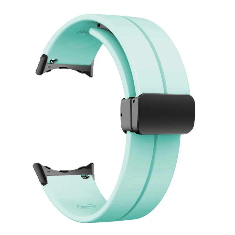 Silicone Magnetic Folding Buckle Sport Wristband Strap