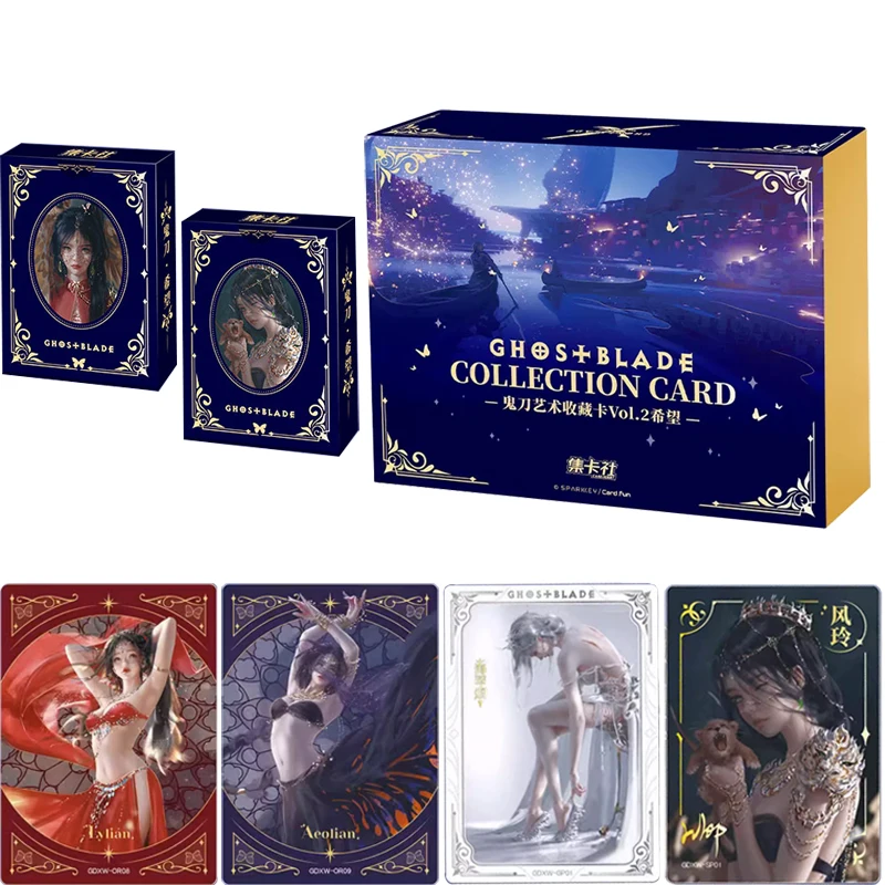 

Anime Ghost Blade Collection Cards Vol.2 Hope Trendy Playing Cards Limited Colorful Crystal Rare Cards Children's Birthday Gifts