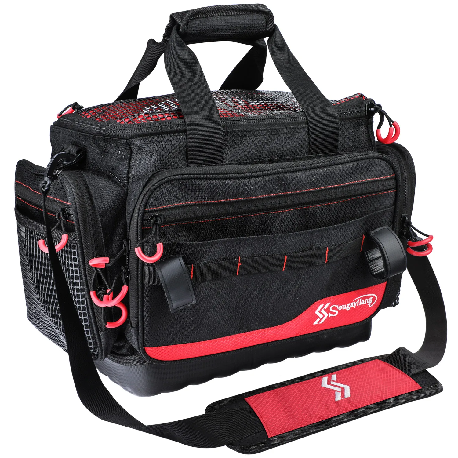 Large Fishing Reel Bag Wearable Waterproof Fishing Tackle Bag Outdoor  Travel Bag Fishing Shoulder Pack Backpack XL