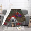 Game Blanket Flannel DOOM Cozy Soft FLeece Bedspread 2