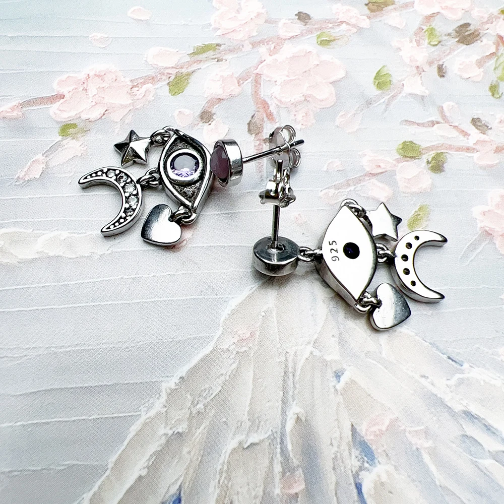 Orecchini acchiappasogni in argento sterling, sogni dannosi scacciati, sogni positivi che resteranno, gioielli acchiappasogni in argento. Senza nichel/piombo - Italia